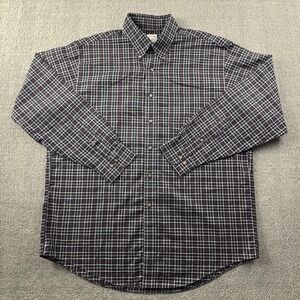 Brooks Brothers Shirt Adult Large Check Button Up Long Sleeve Casual Preppy Mens